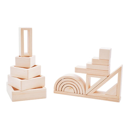 Wooden Building Blocks - Pythagoras