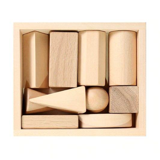 Wooden Geometric Shapes - Didactic Set
