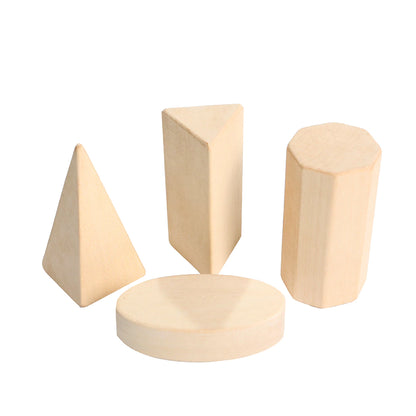 Wooden Geometric Shapes - Didactic Set