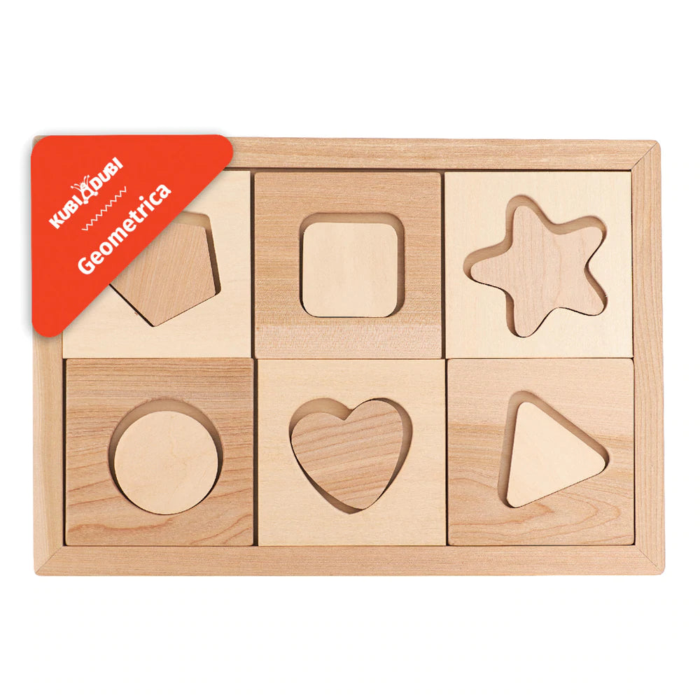 Wooden Sorting Puzzle Geometrica