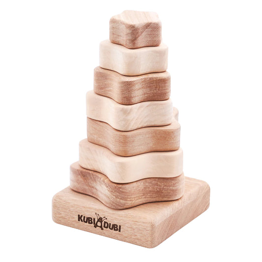 Wooden Stacking Pyramid Flower