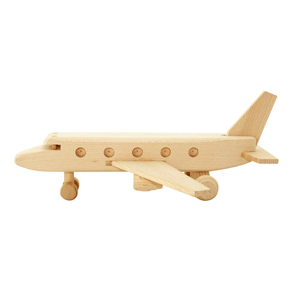 Wooden Toy Passenger Plane - Bessie