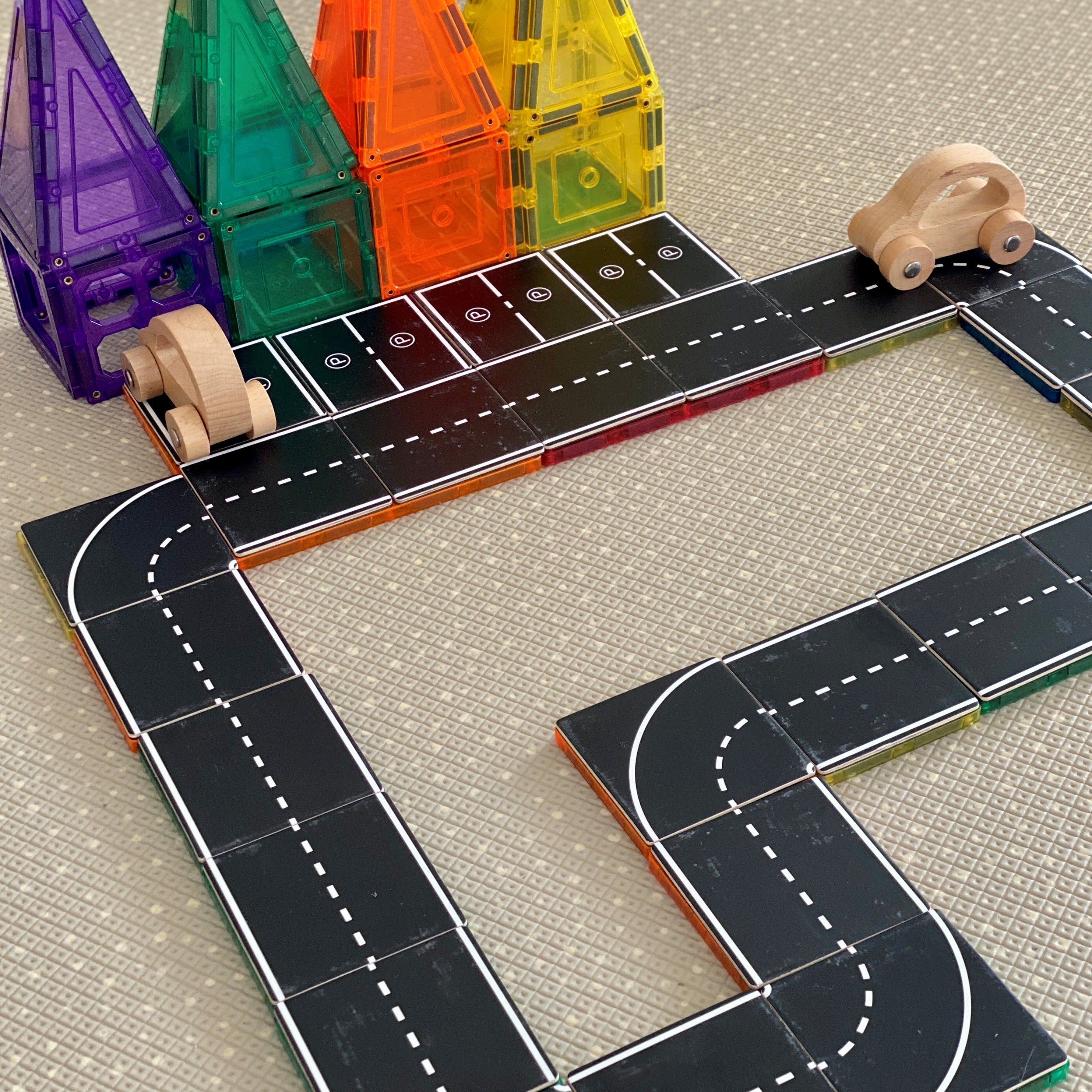 Tile Topper Magnetic Tile Topper - Road Pack (40 Piece) – Our Little Darlings