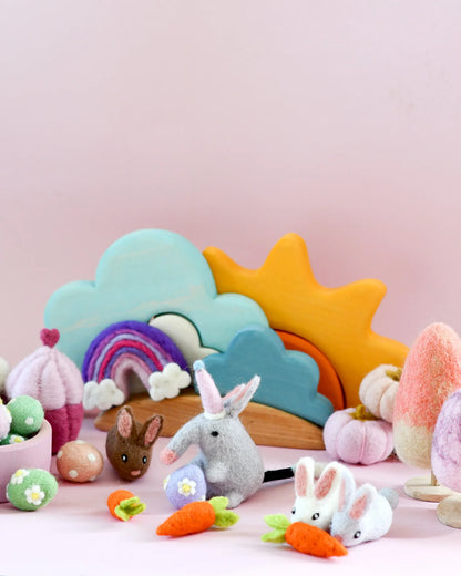 Felt Rabbits - Set of 3