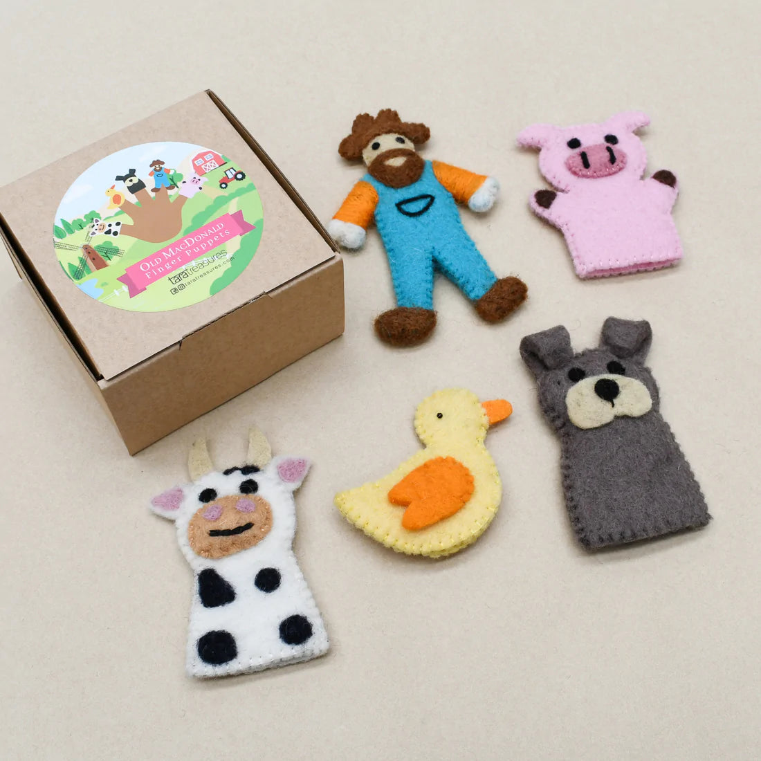 Finger Puppet Set - Old MacDonald Had A Farm - Set A