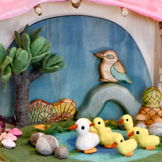 Felt Duck Pond Playscape with Ducks