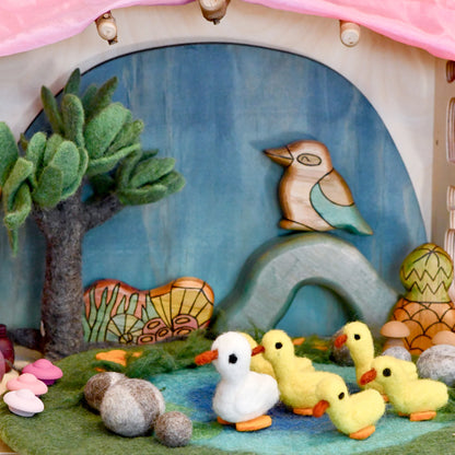 Felt Duck Pond Playscape with Ducks