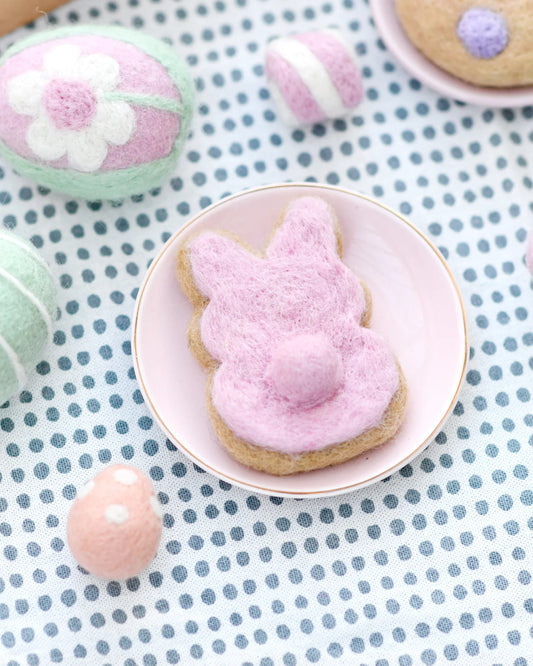 Felt Bunny Cookie - Pink