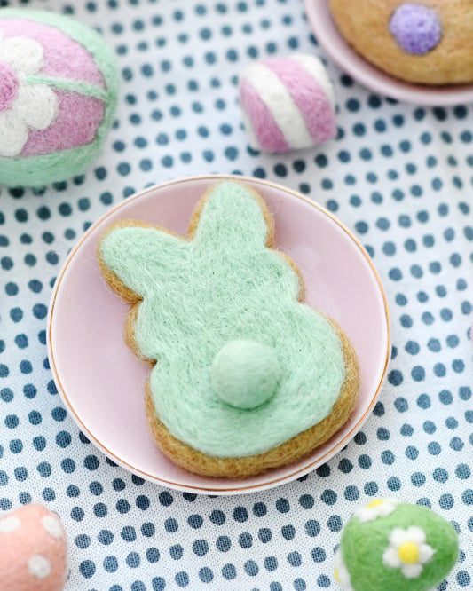Felt Bunny Cookie - Mint