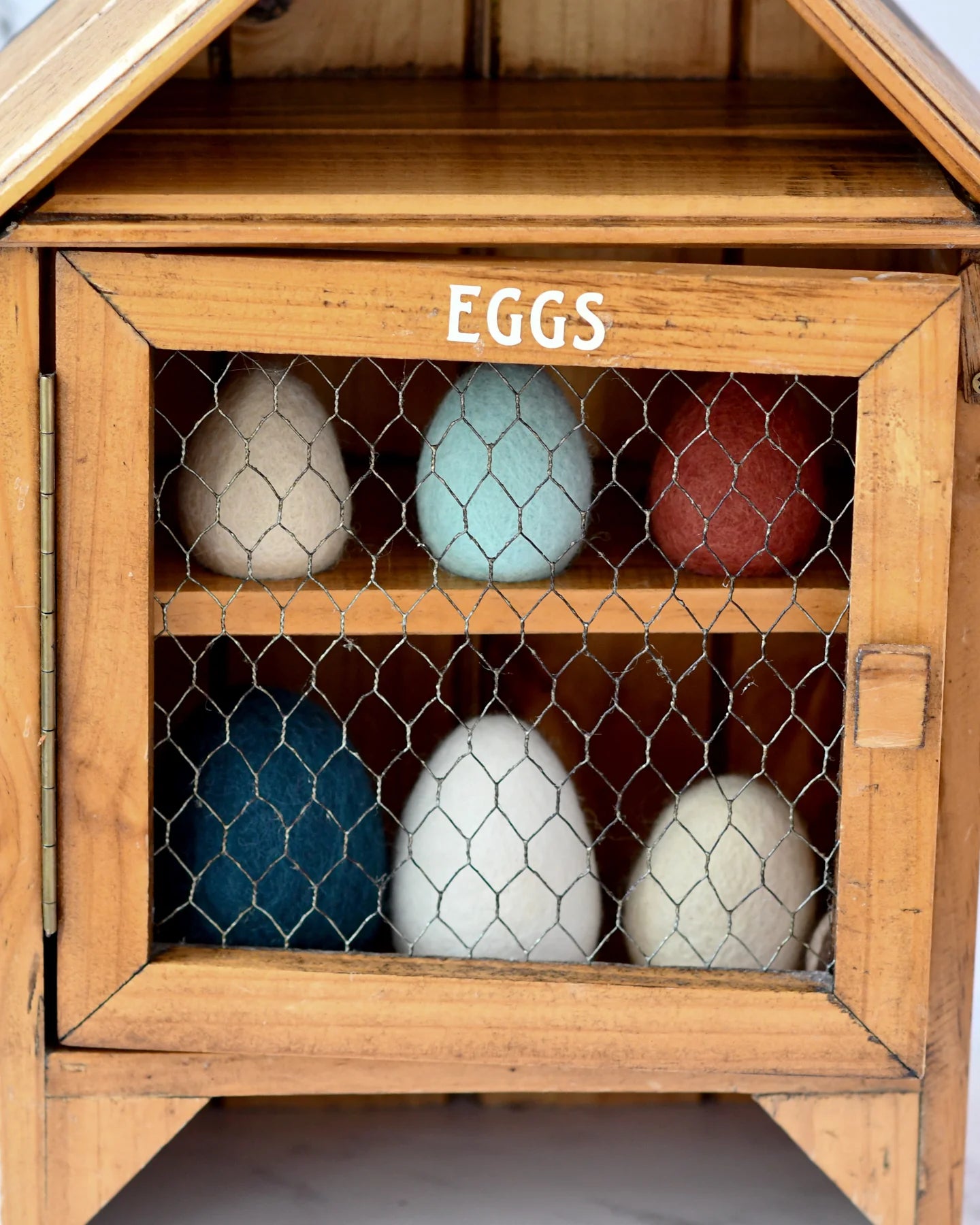 Felt Poultry Eggs - Set of 7
