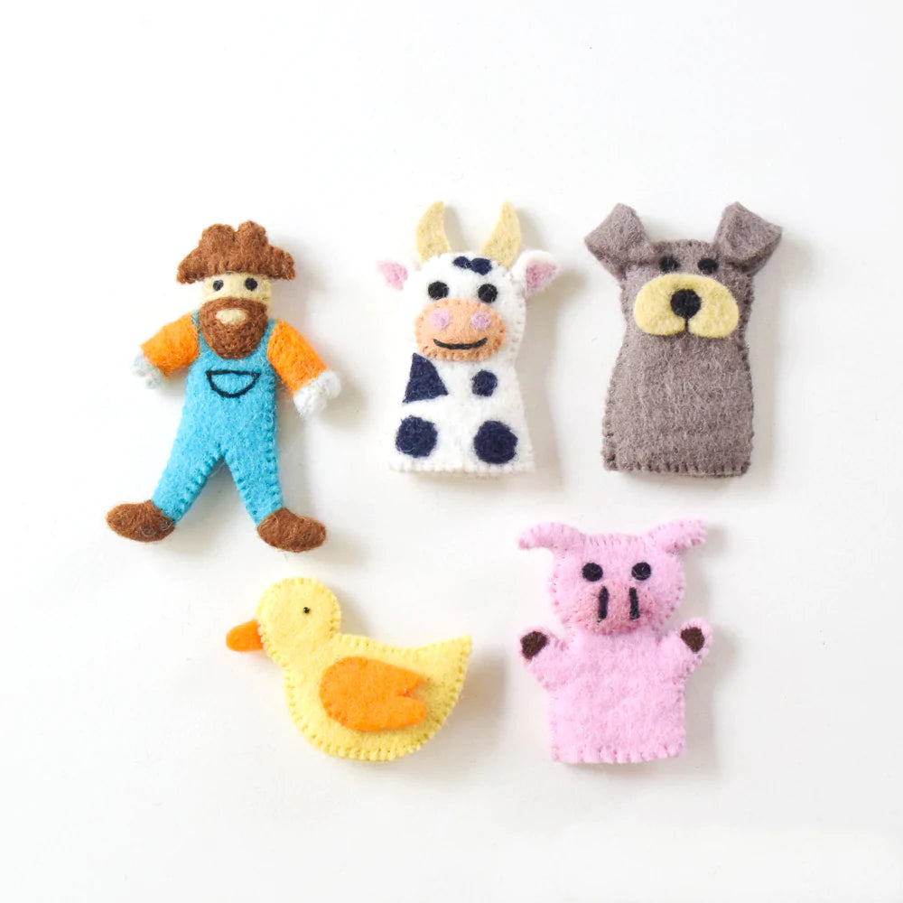 Finger Puppet Set - Old MacDonald Had A Farm - Set A