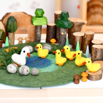 Felt Duck Pond Playscape with Ducks