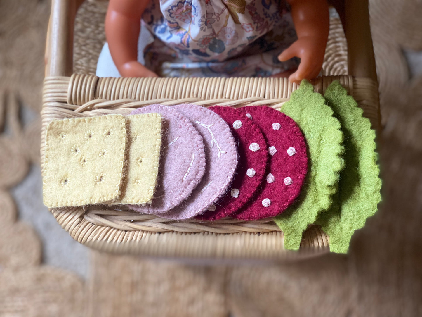 Felt Sandwich Toppings 8 pieces