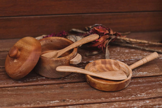Wooden Pot and Pan Set