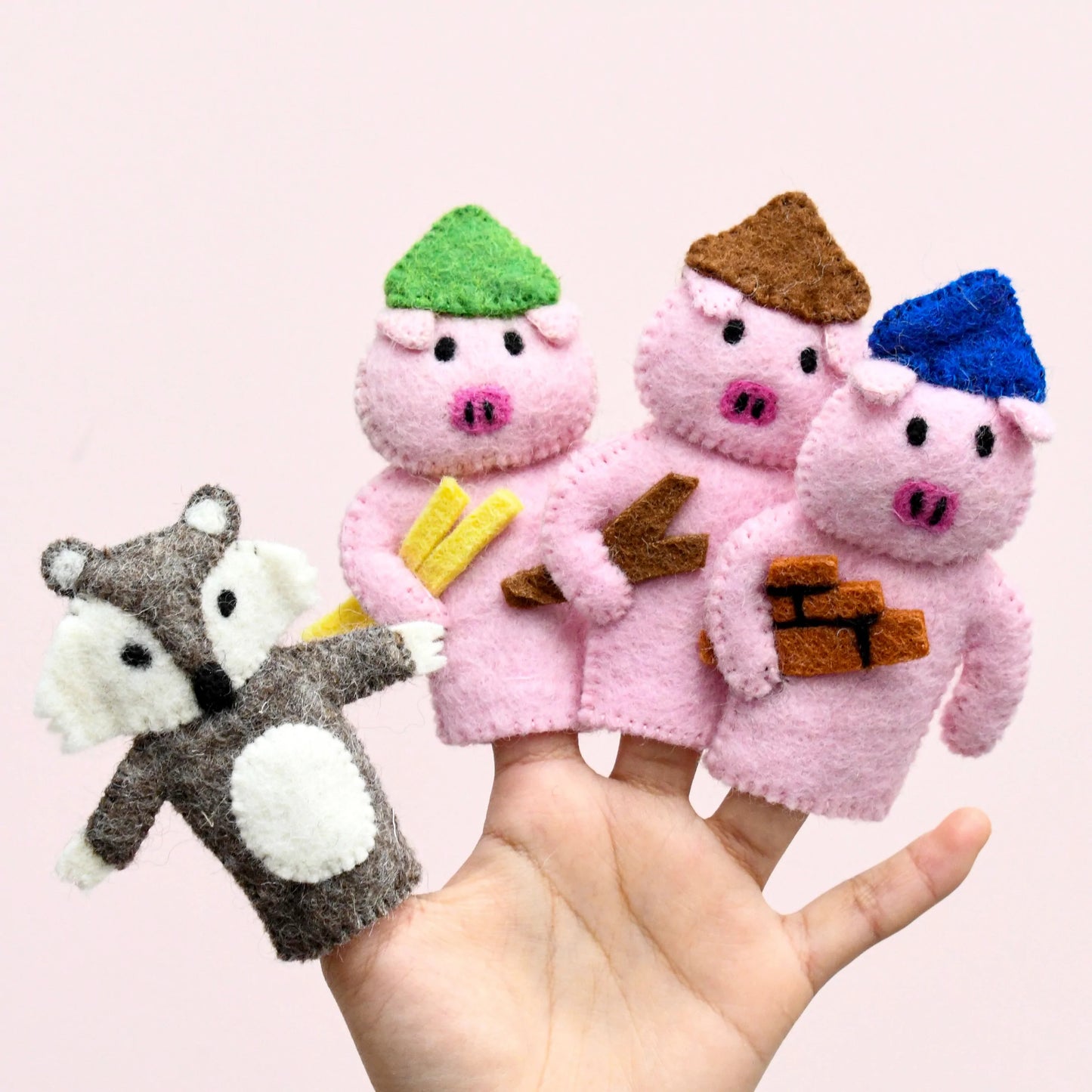 Finger Puppet Set - The Three Little Pigs