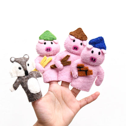 Finger Puppet Set - The Three Little Pigs